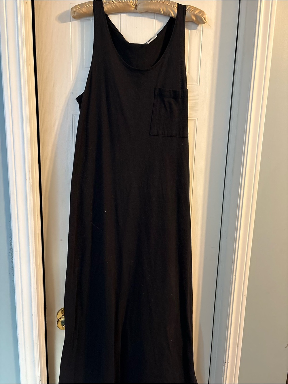 kathy ireland Black Sleeveless Pocket Maxi Dress